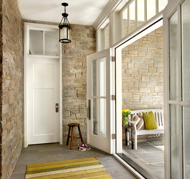 Stone farmhouse vestibule