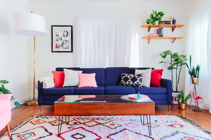 Bungalow maximalist living room
