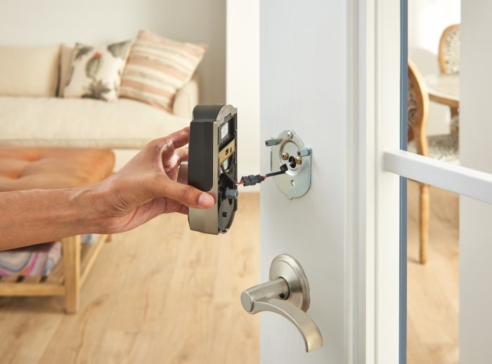 Installing Schlage Encode WiFi lock.