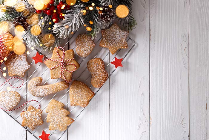 Christmas shortbread cookies.