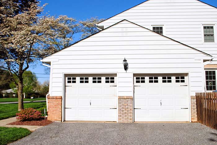 DIY vinyl cut carriage garage door