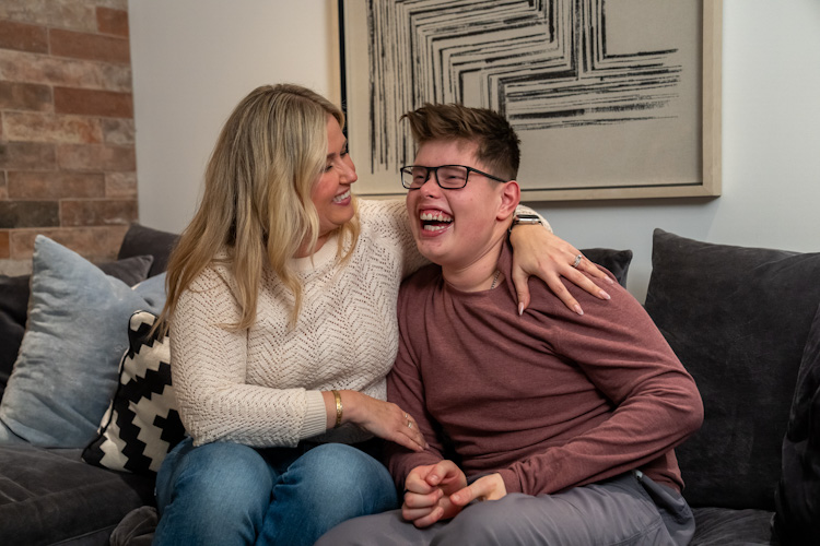 Eva Healy of Avenue Design with her son Braedy