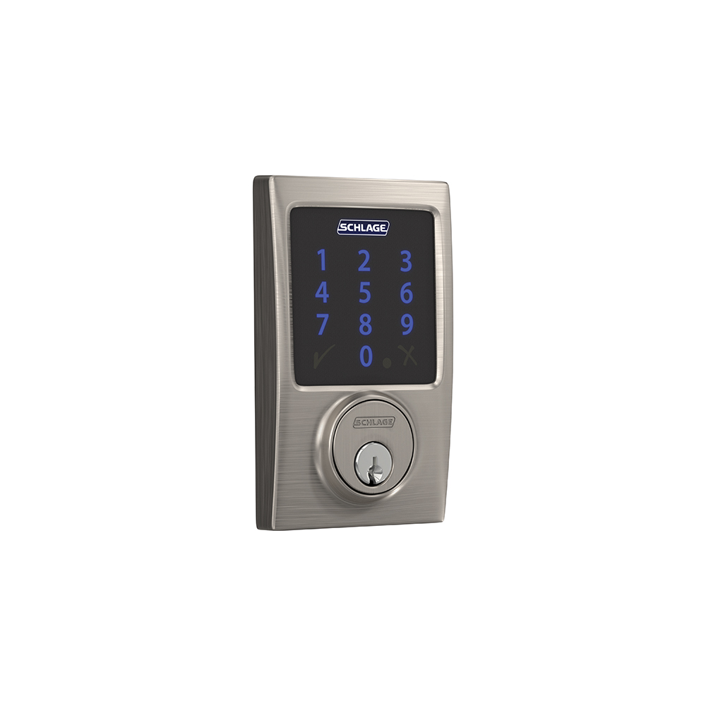 Schlage Connect Smart Deadbolt with alarm with Century trim, Z-wave enabled