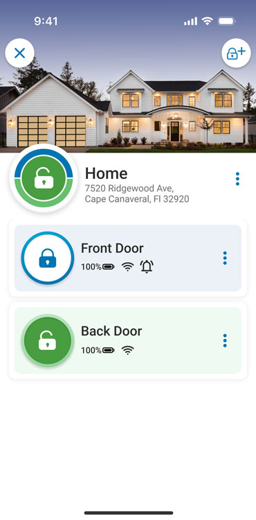 Schlage Home App Screen Shot