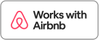 Airbnb works with logo