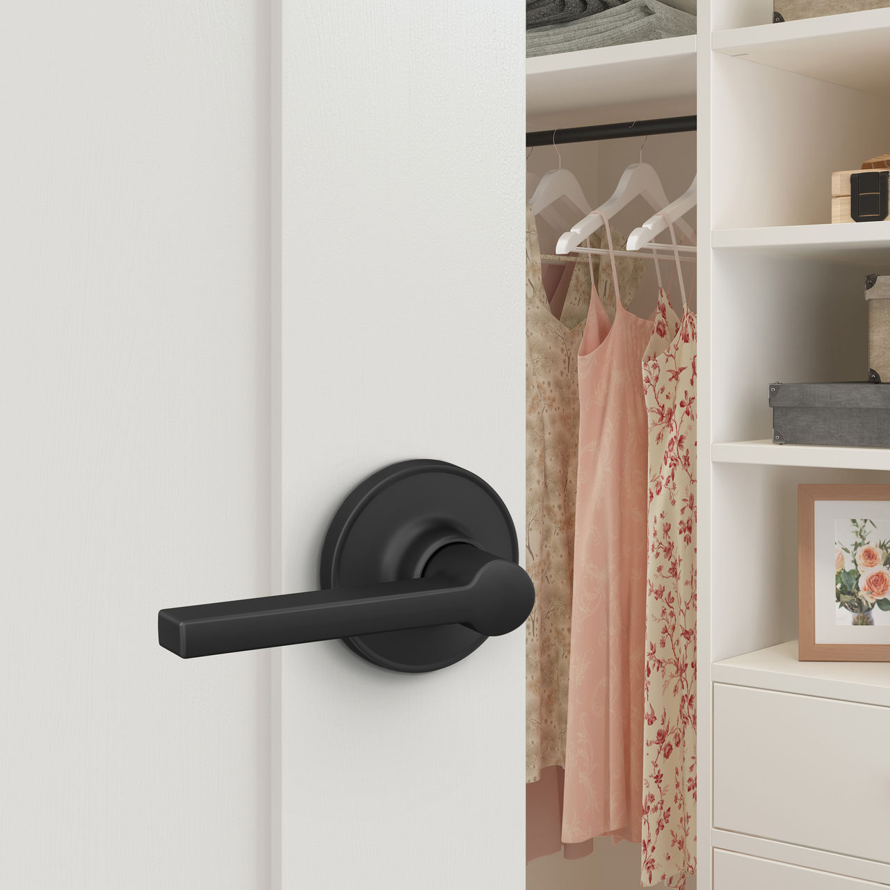 Schlage Home Essentials Hendrix Hall and Closet Passage Door Lever