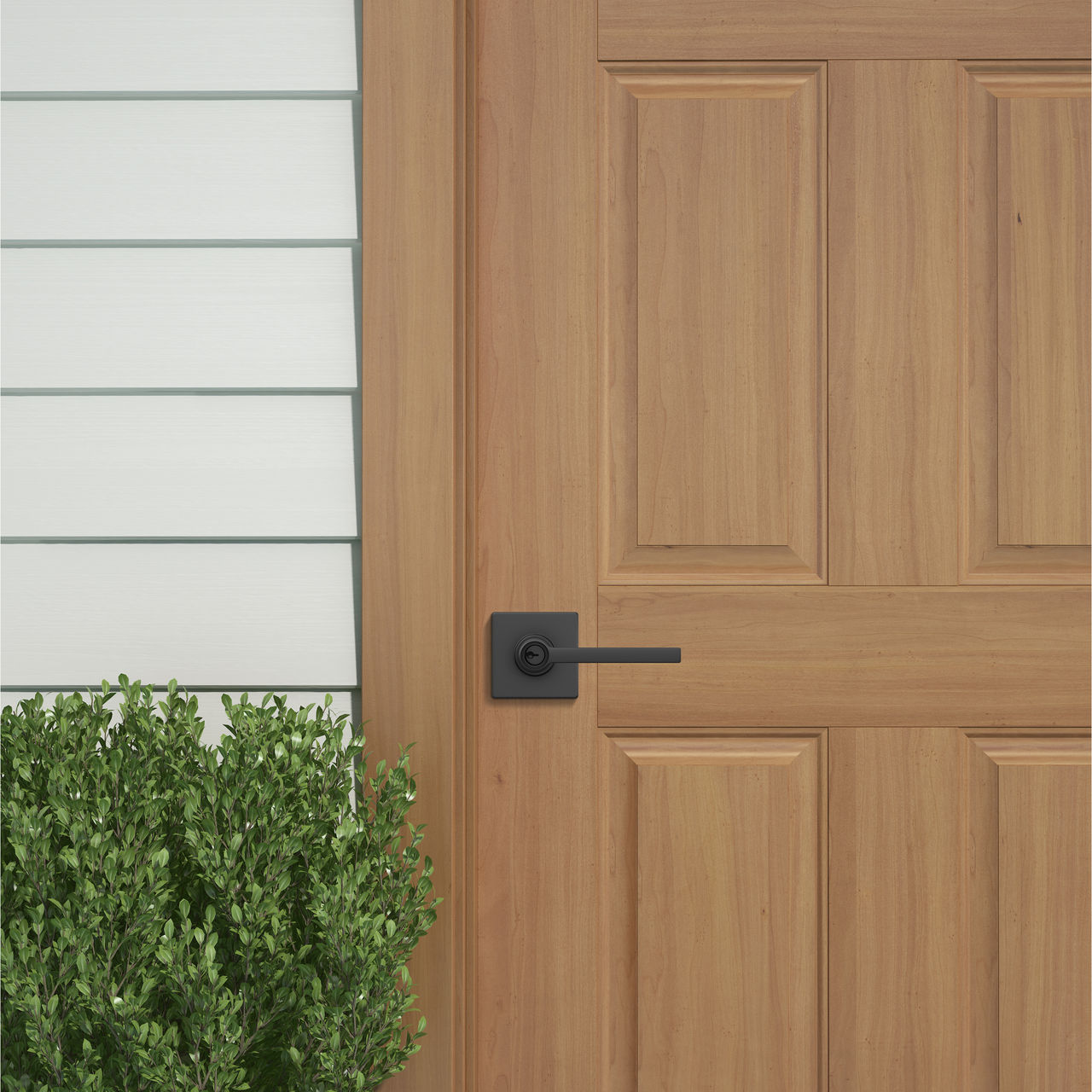 Schlage Home Essentials Hendrix Keyed Entry Door Lever with Crawley Trim