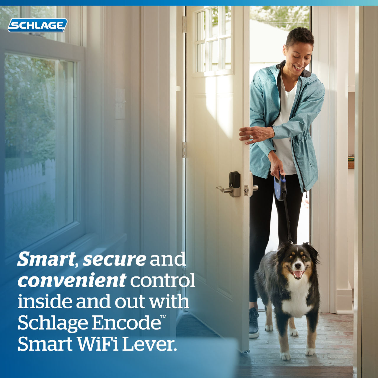 Schlage Encode™ Smart WiFi Lever with Latitude Lever