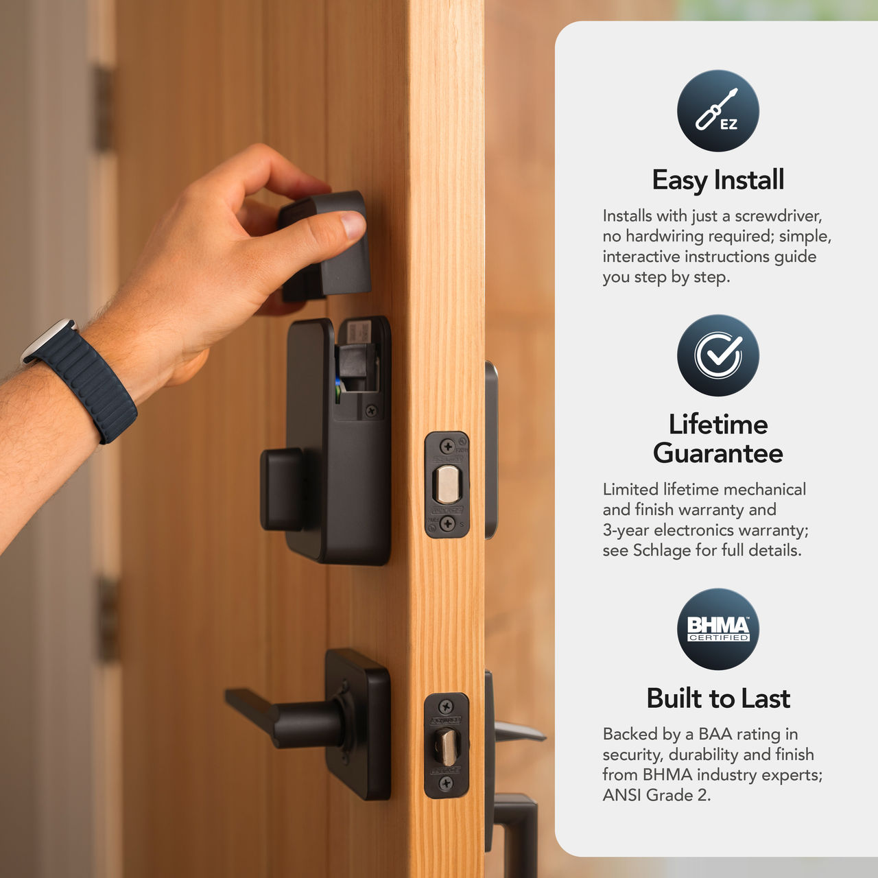 Schlage Sense Pro™ Smart Deadbolt