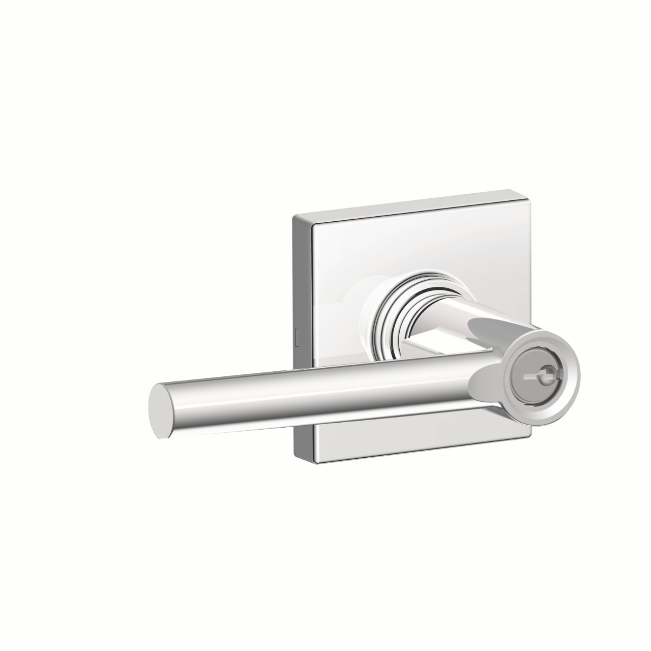 J Series Broadway Lever Keyed Entry Lock with Collins Trim