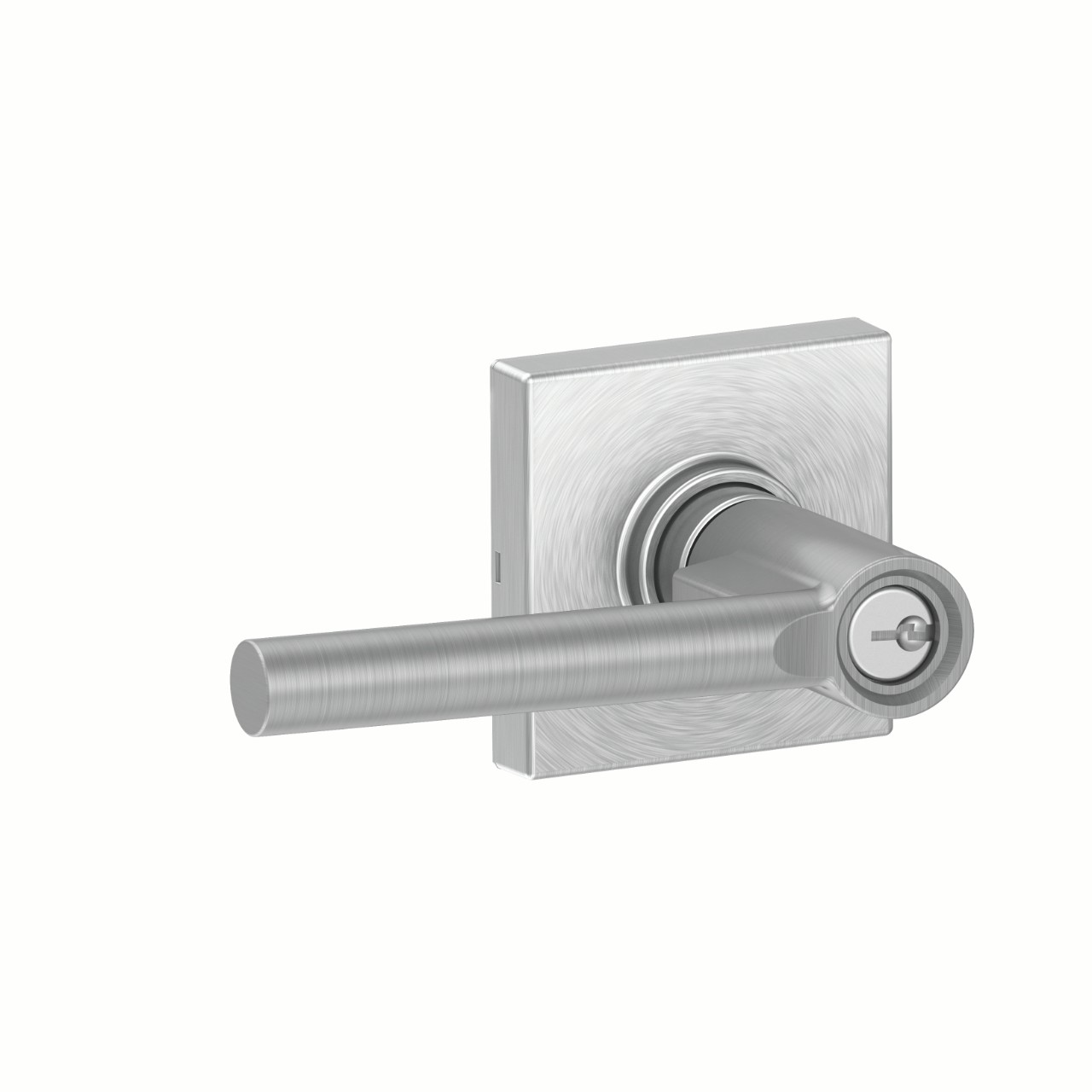 J Series Broadway Lever Keyed Entry Lock with Collins Trim