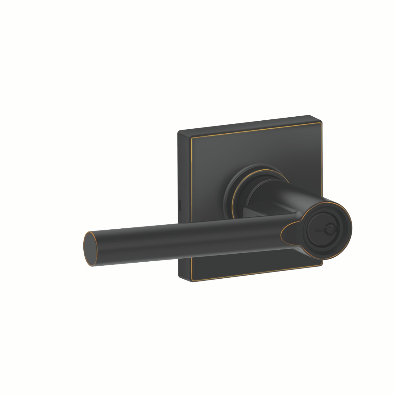 J Series Broadway Lever Keyed Entry Lock with Collins Trim