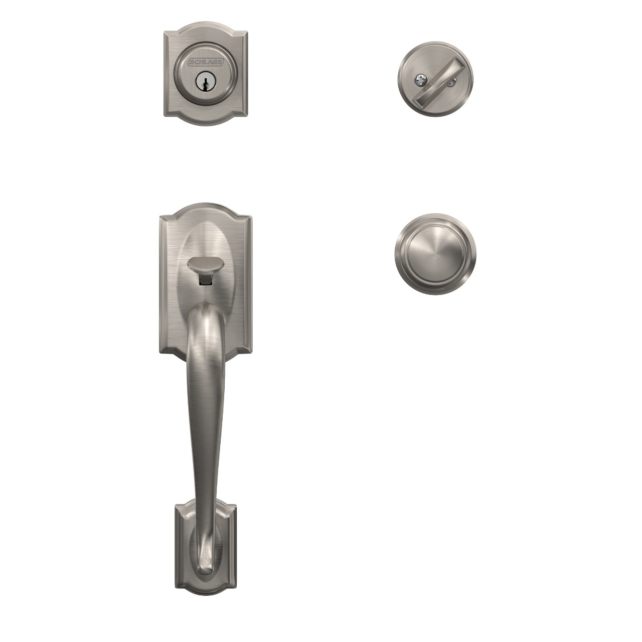 Custom Single Cylinder Handleset and Andover Knob with Alden Trim