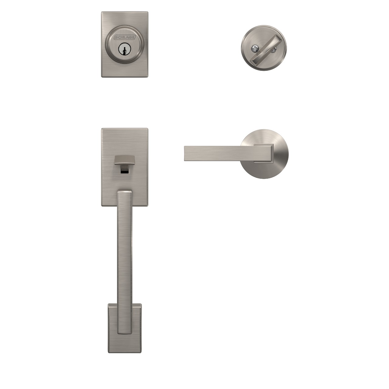 Custom Single Cylinder Handleset and Northbrook Lever with Kinsler Trim