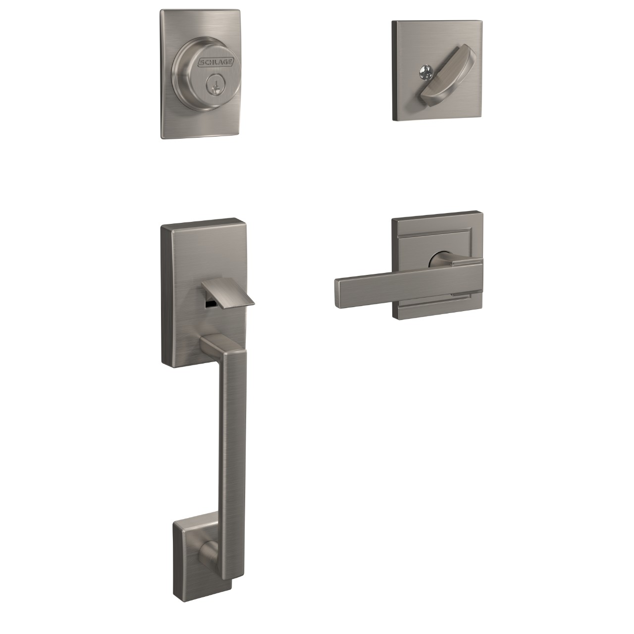 Custom Inactive Handleset and Northbrook Lever with Upland Trim