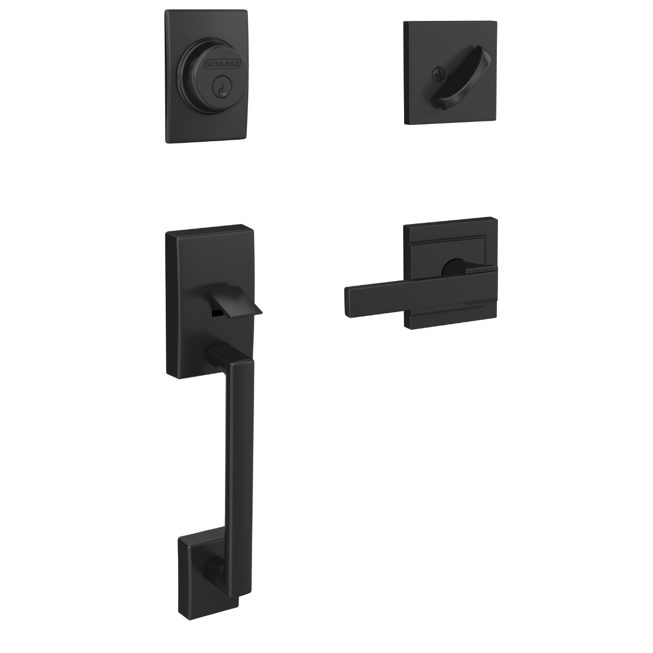 Custom Inactive Handleset and Northbrook Lever with Upland Trim