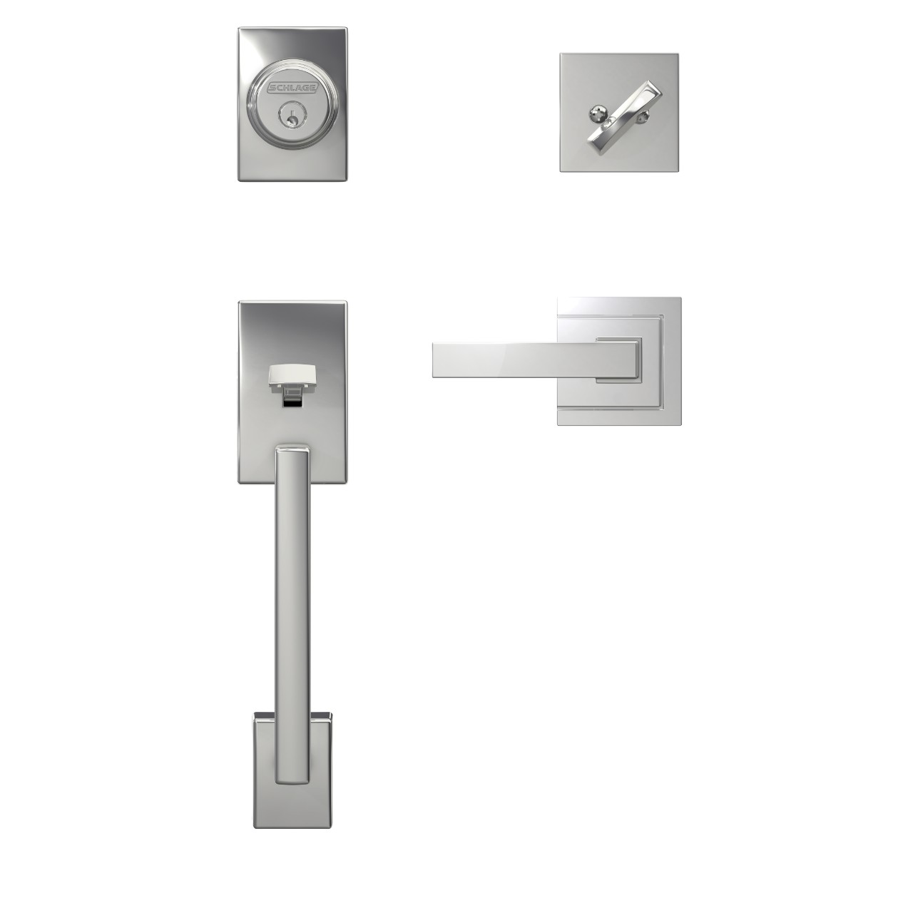 Custom Inactive Handleset and Northbrook Lever with Upland Trim
