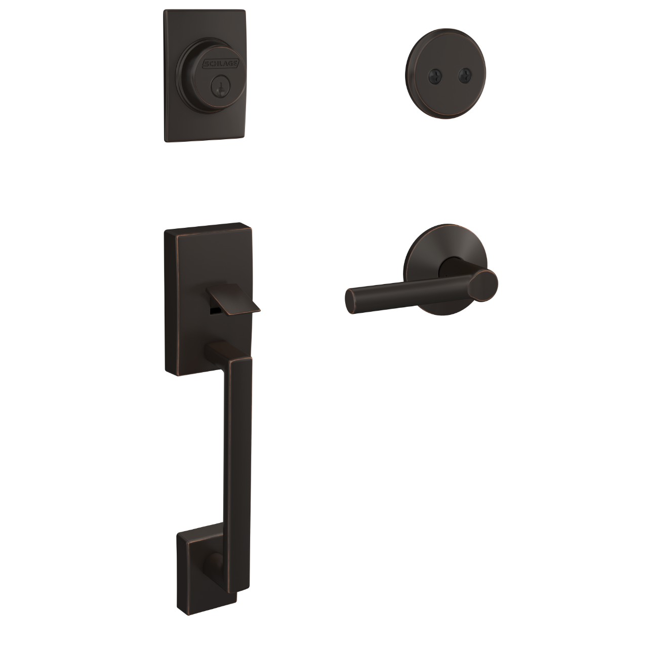 Custom Inactive Handleset and Broadway Lever with Kinsler Trim