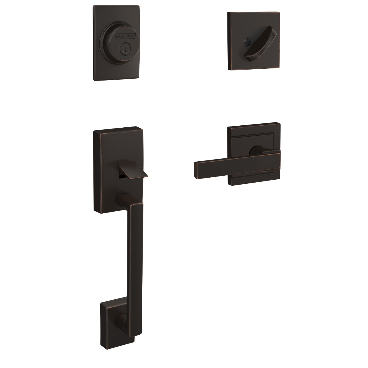 Custom Inactive Handleset and Northbrook Lever with Upland Trim