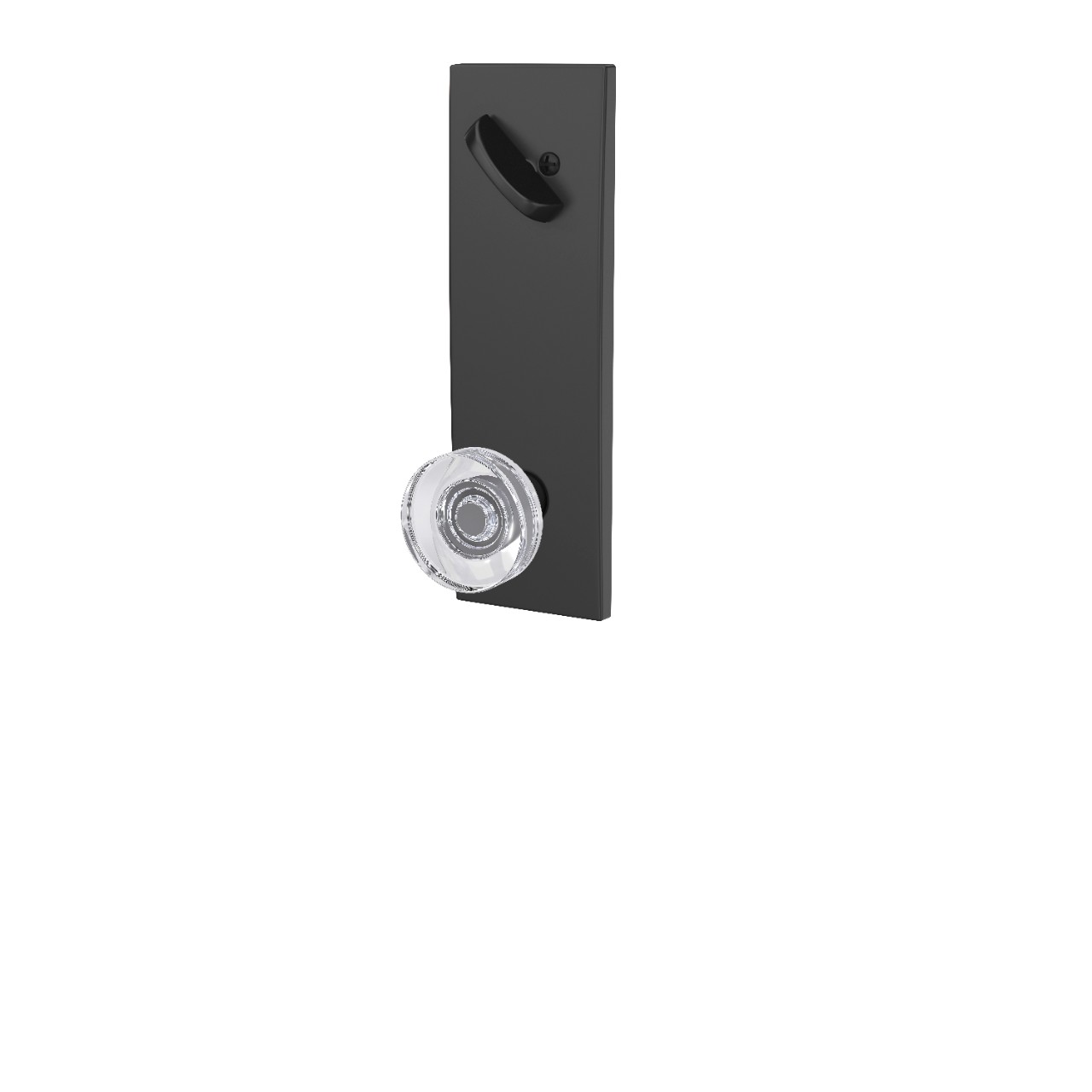 Century 3/4 Trim Single Cylinder Handleset Interior with Dawes Glass Knob