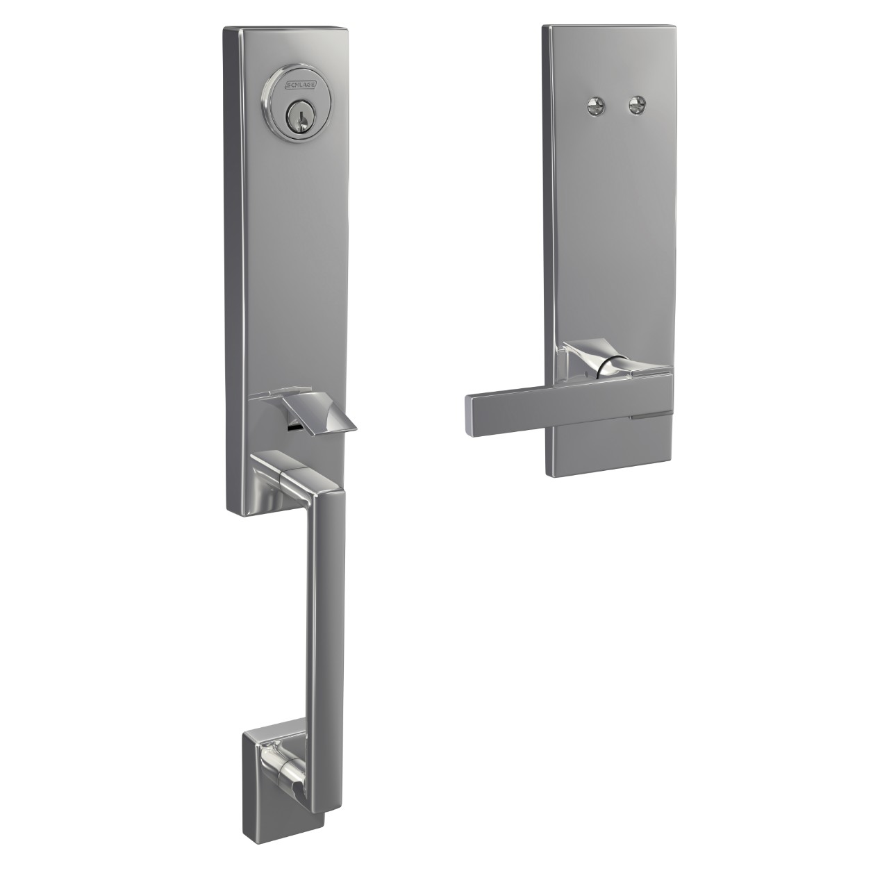 Custom 3/4 trim Inactive Handleset and Northbrook Lever with Century Trim