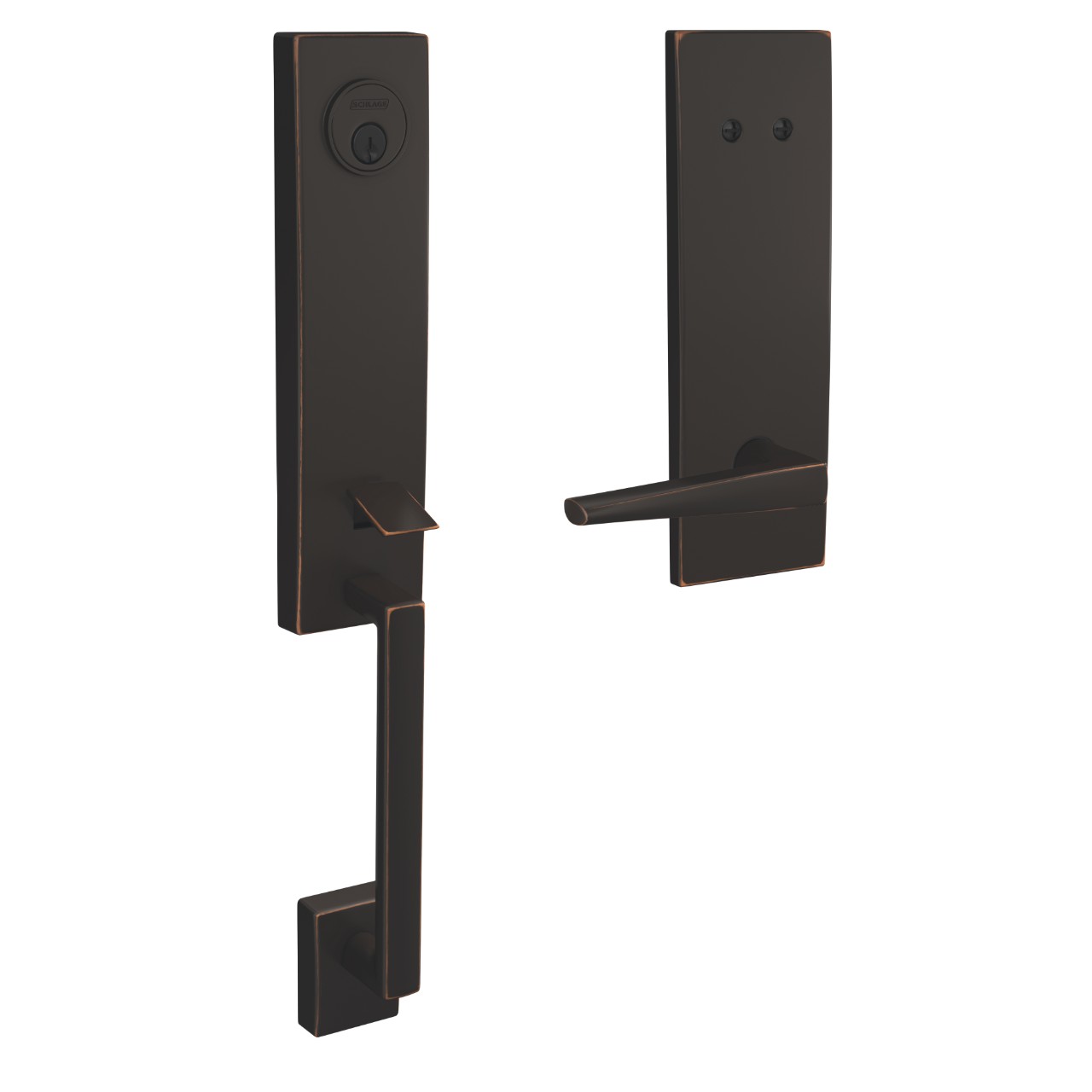 Custom 3/4 trim Inactive Handleset and Eller Lever with Century Trim