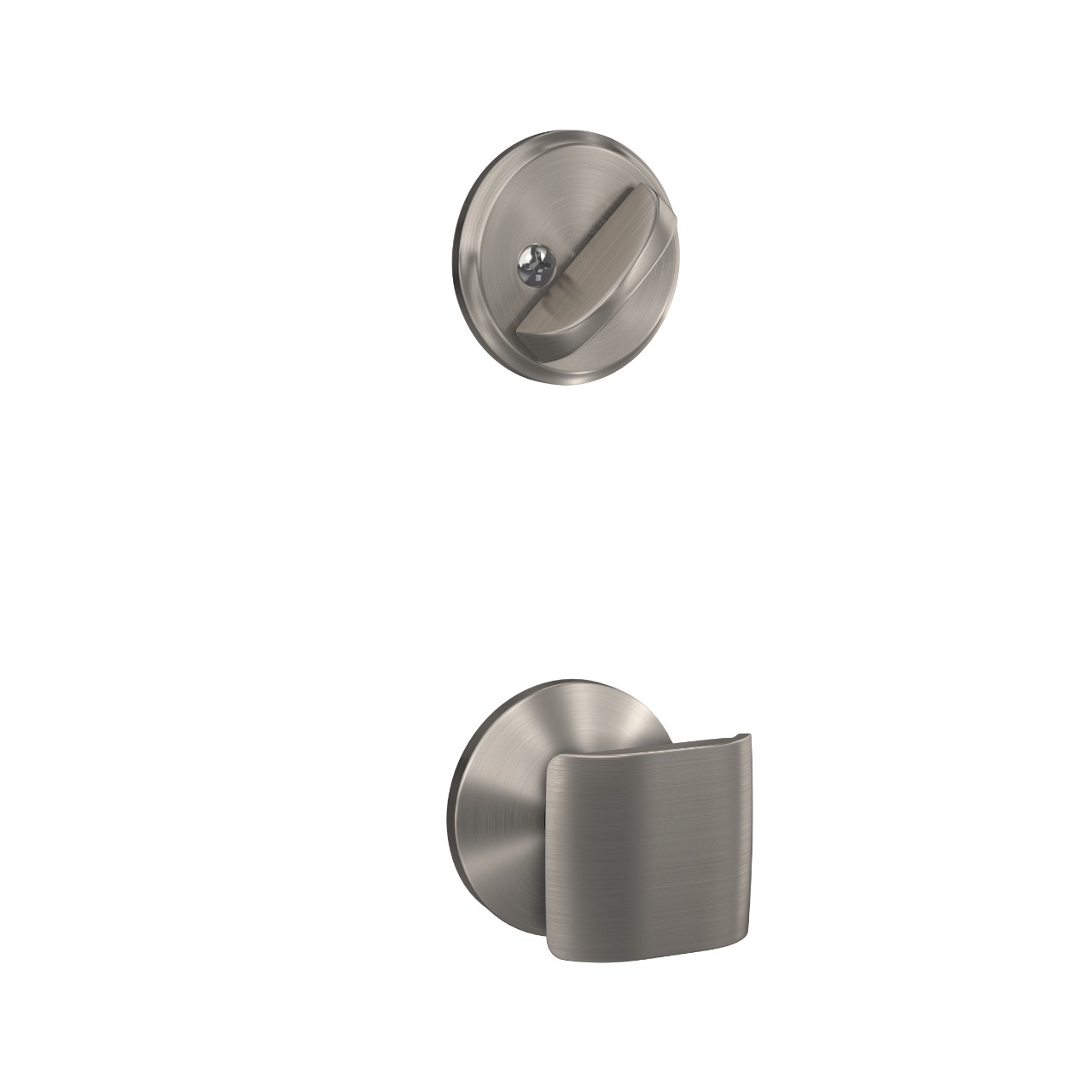 Single Cylinder Handleset Interior with Ganton Knob