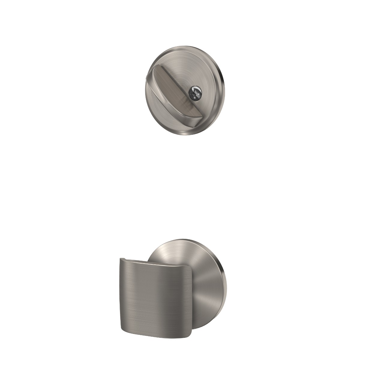 Single Cylinder Handleset Interior with Ganton Knob