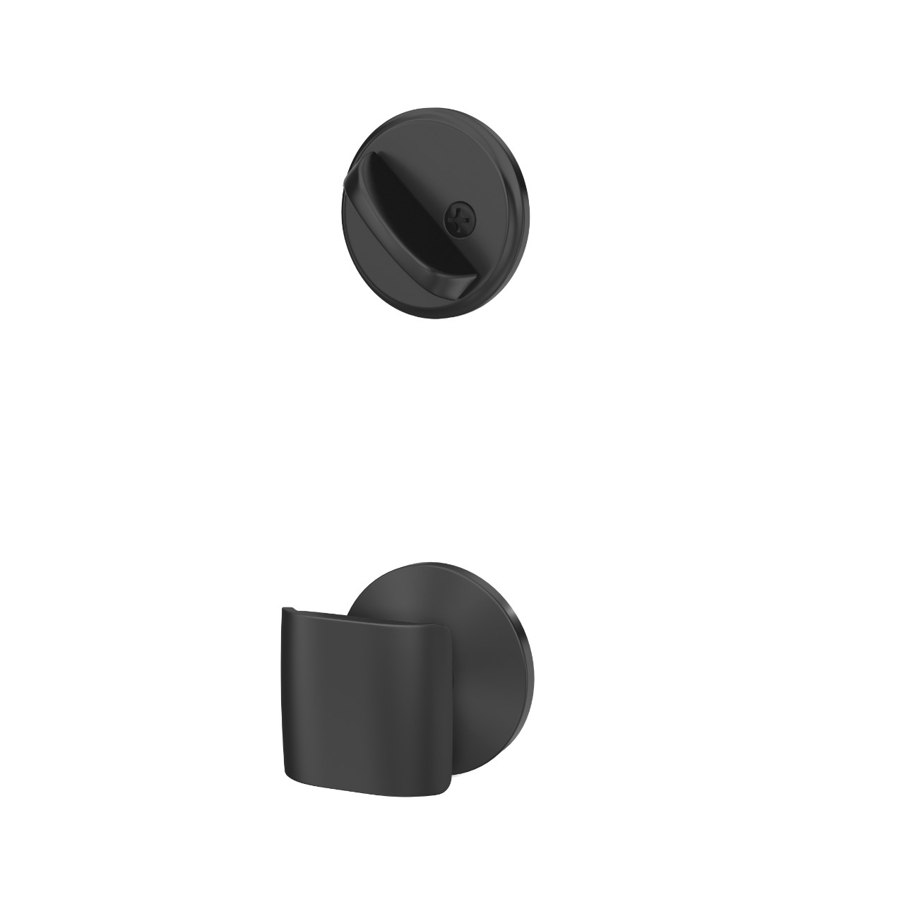 Single Cylinder Handleset Interior with Ganton Knob