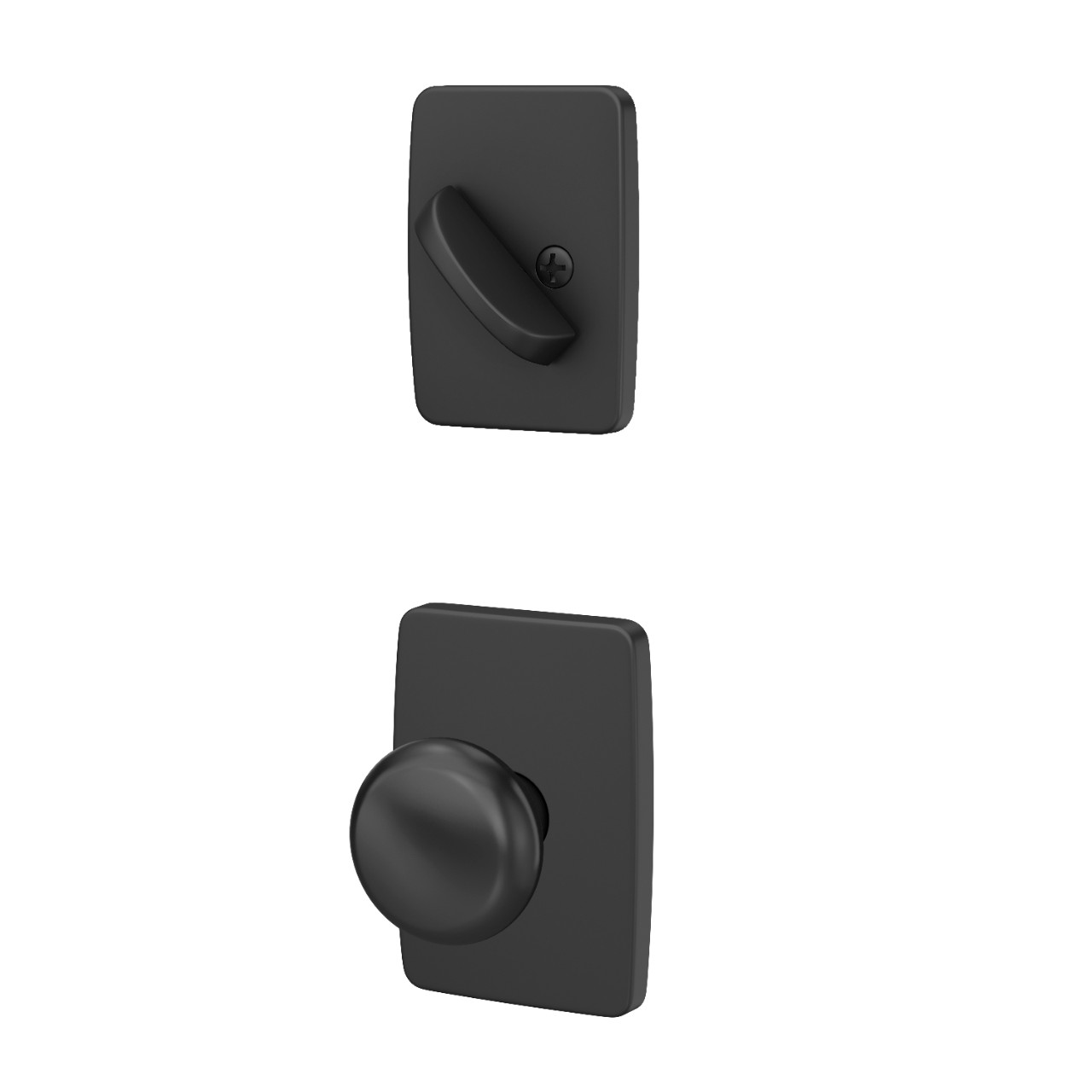 Single Cylinder Handleset Interior with Plymouth Knob
