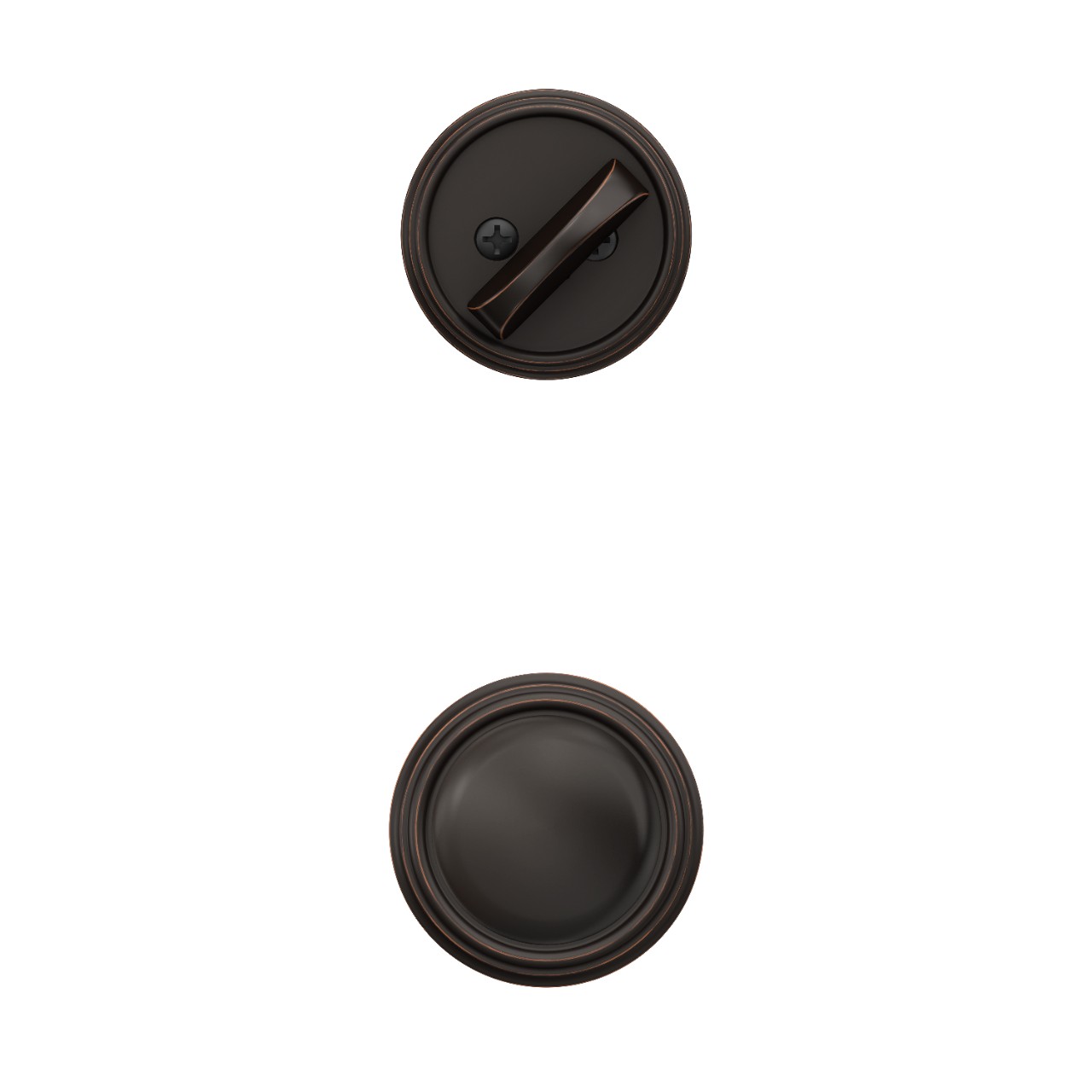Single Cylinder Handleset Interior with Plymouth Knob