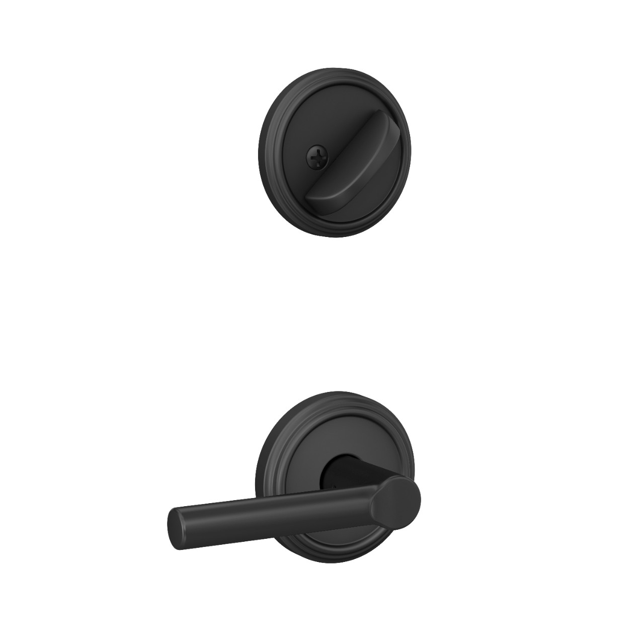 Inactive Handleset Interior with Broadway Lever