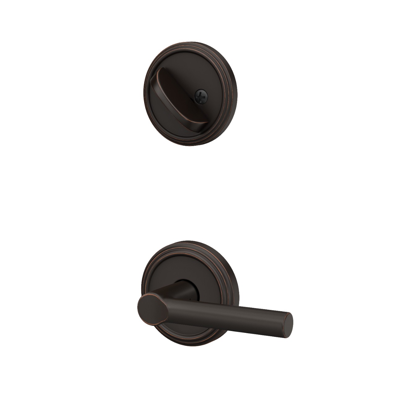 Inactive Handleset Interior with Broadway Lever