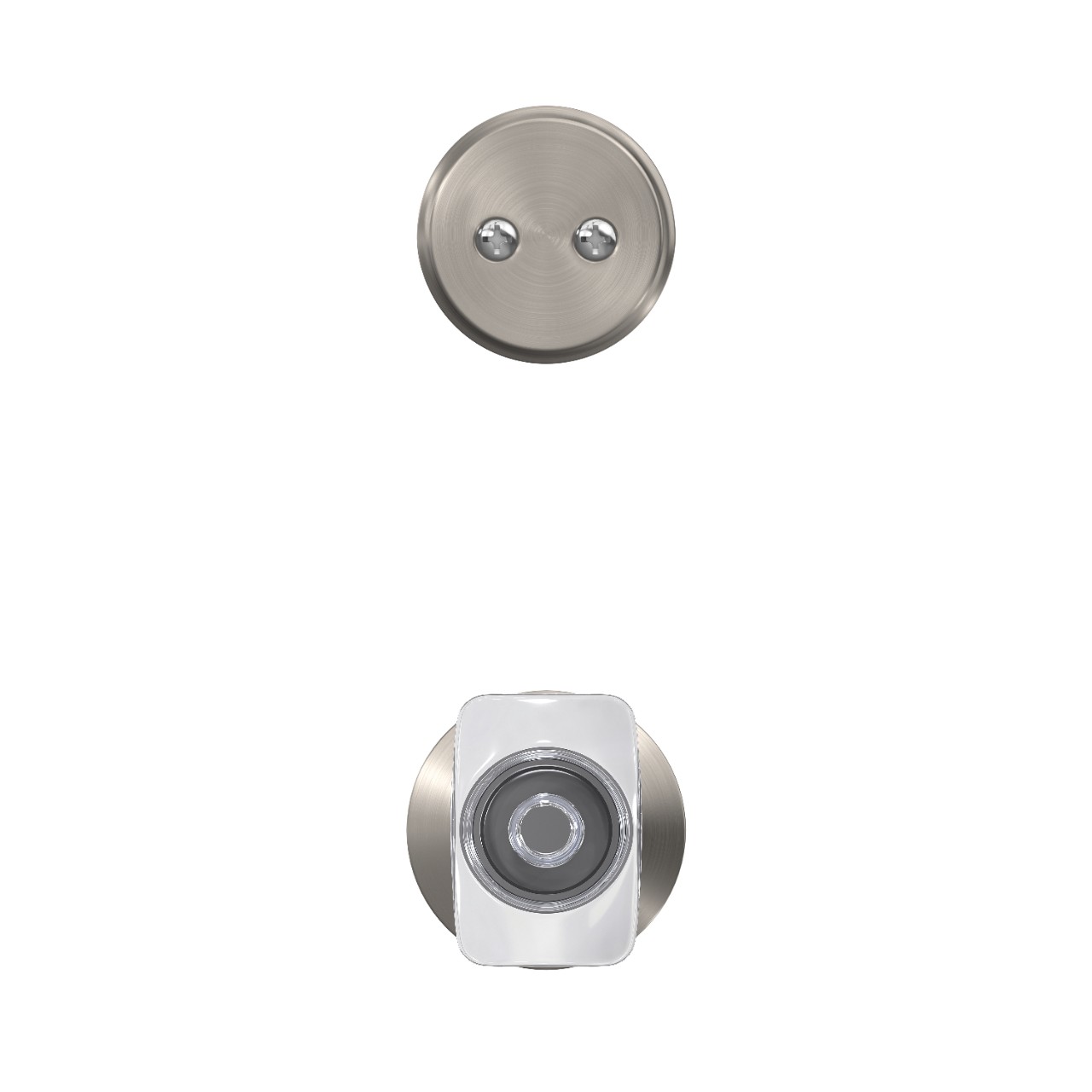 Inactive Handleset Interior with Caine Glass Knob