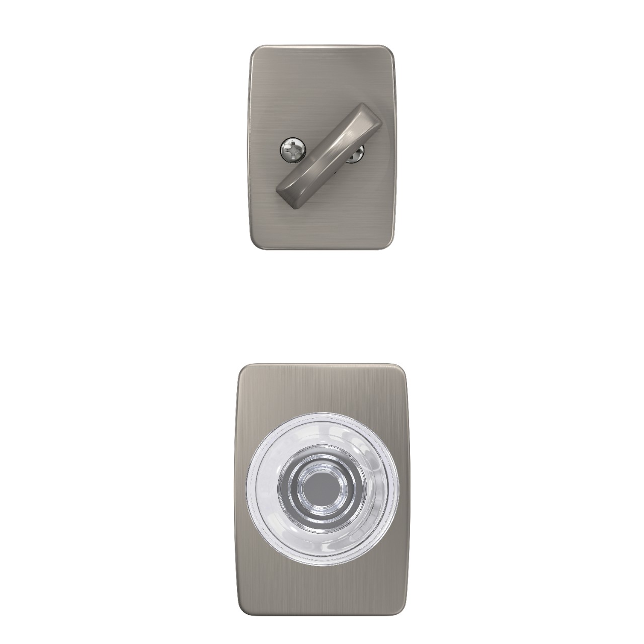 Inactive Handleset Interior with Dawes Glass Knob