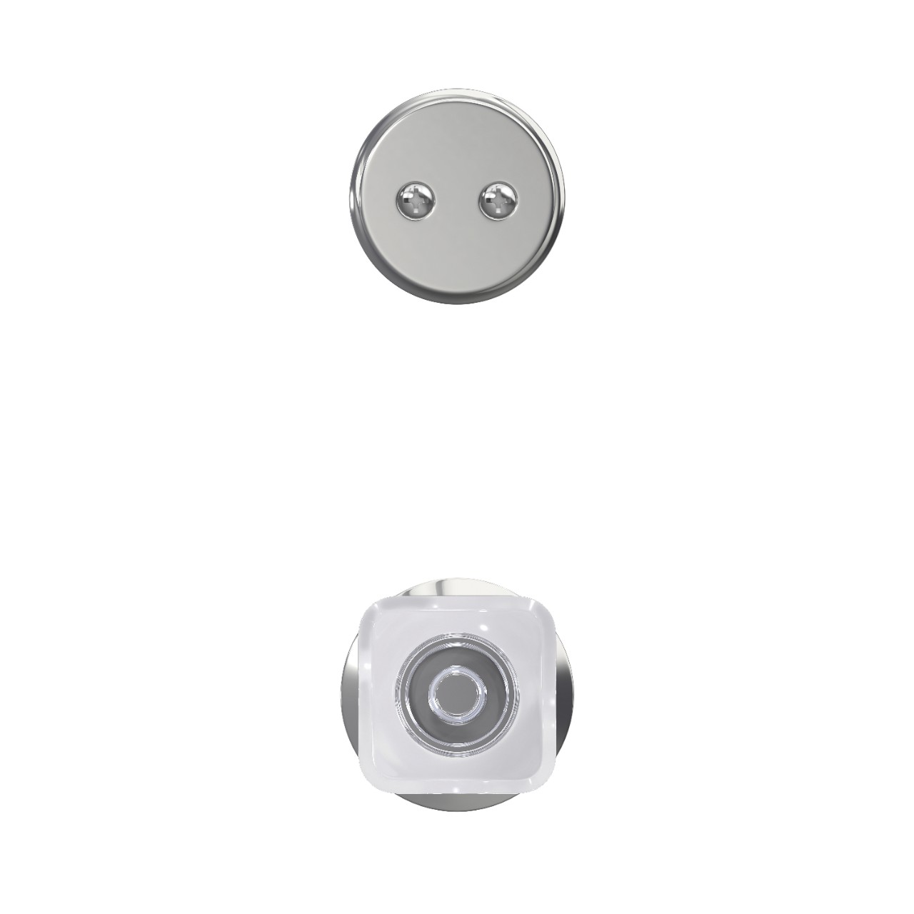 Inactive Handleset Interior with Kyle Glass Knob