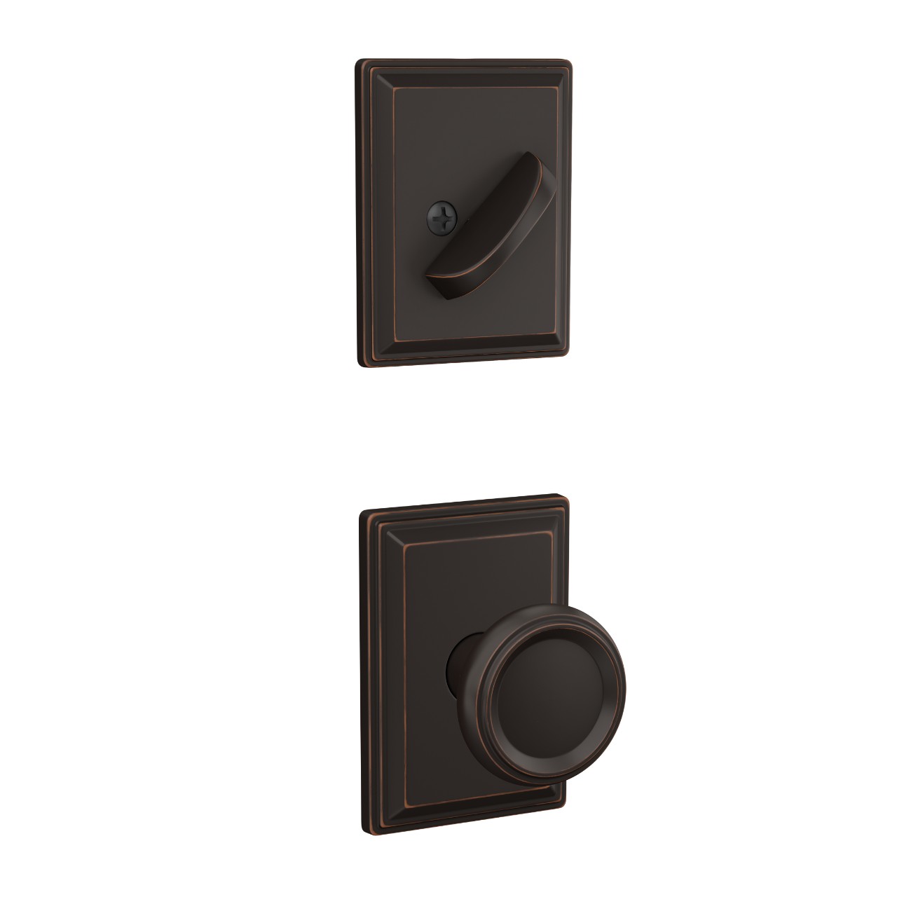 Inactive Handleset Interior with Offerman Knob