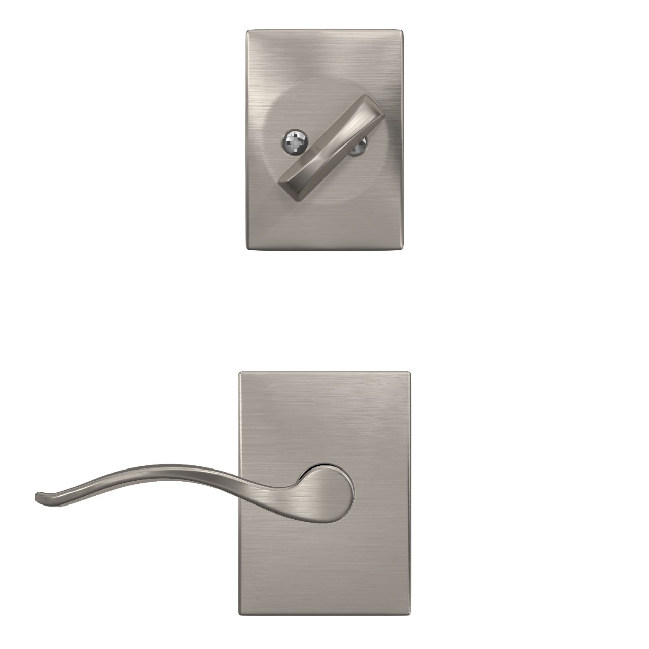 Inactive Handleset Interior with Pennant Lever