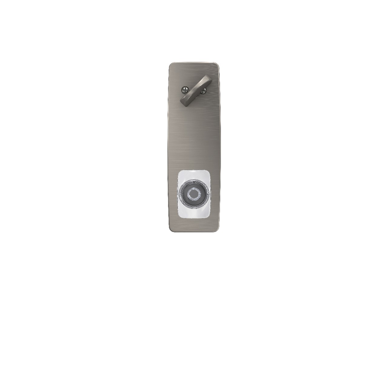 Greene 3/4 Trim Single Cylinder Handleset Interior with Caine Glass Knob