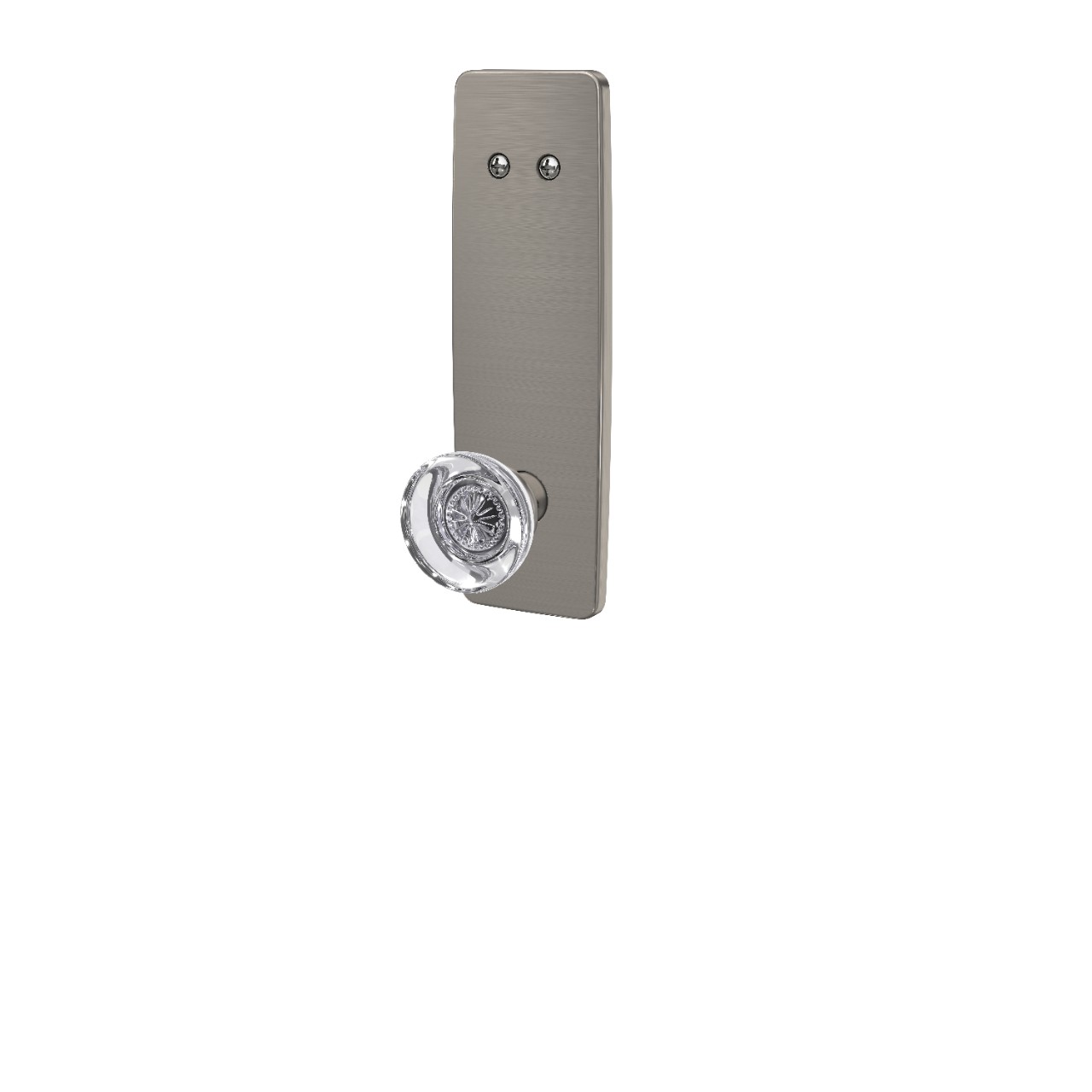 Greene 3/4 Trim Inactive Handleset Interior with Hobson Glass Knob