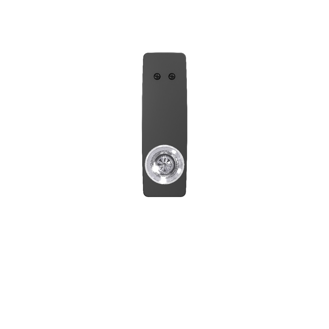 Greene 3/4 Trim Inactive Handleset Interior with Hobson Glass Knob