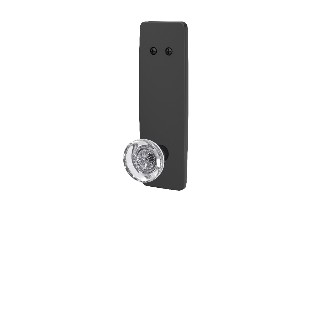 Greene 3/4 Trim Inactive Handleset Interior with Hobson Glass Knob