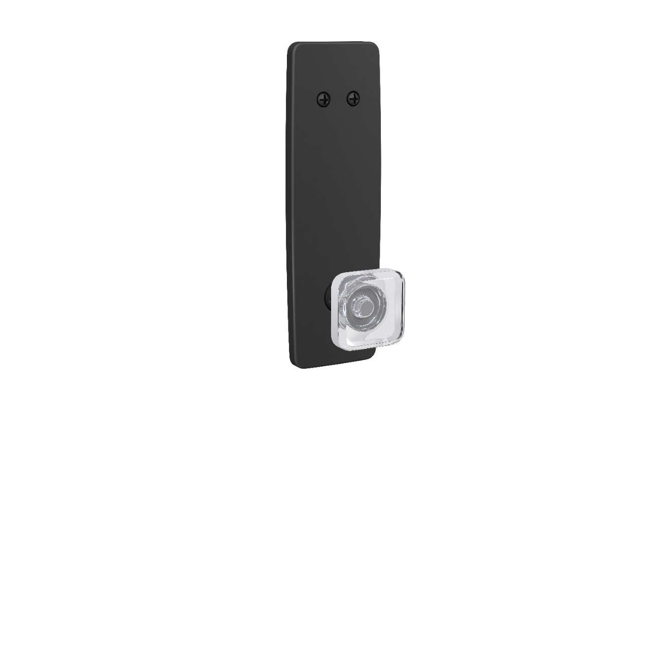 Greene 3/4 Trim Inactive Handleset Interior with Kyle Glass Knob