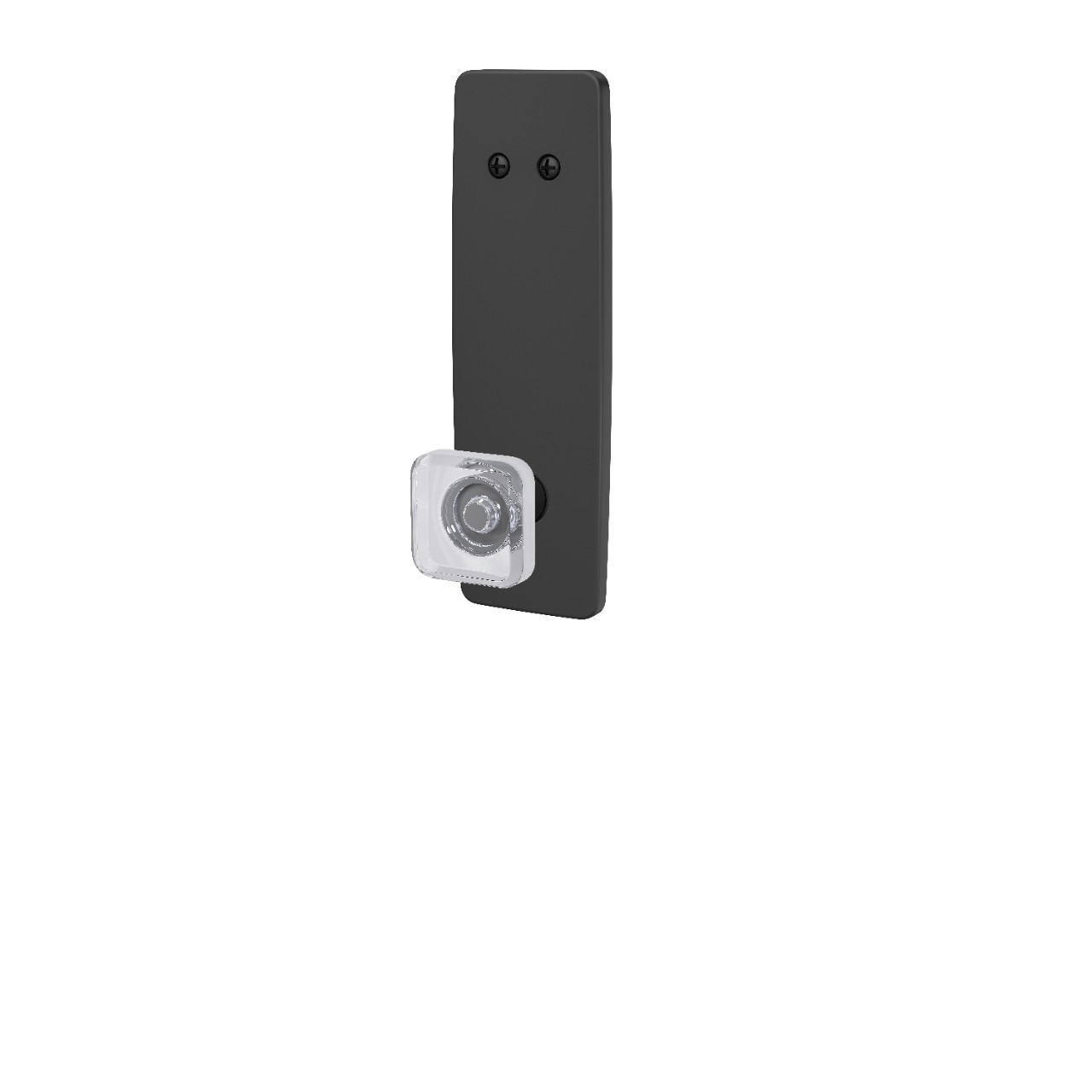 Greene 3/4 Trim Inactive Handleset Interior with Kyle Glass Knob