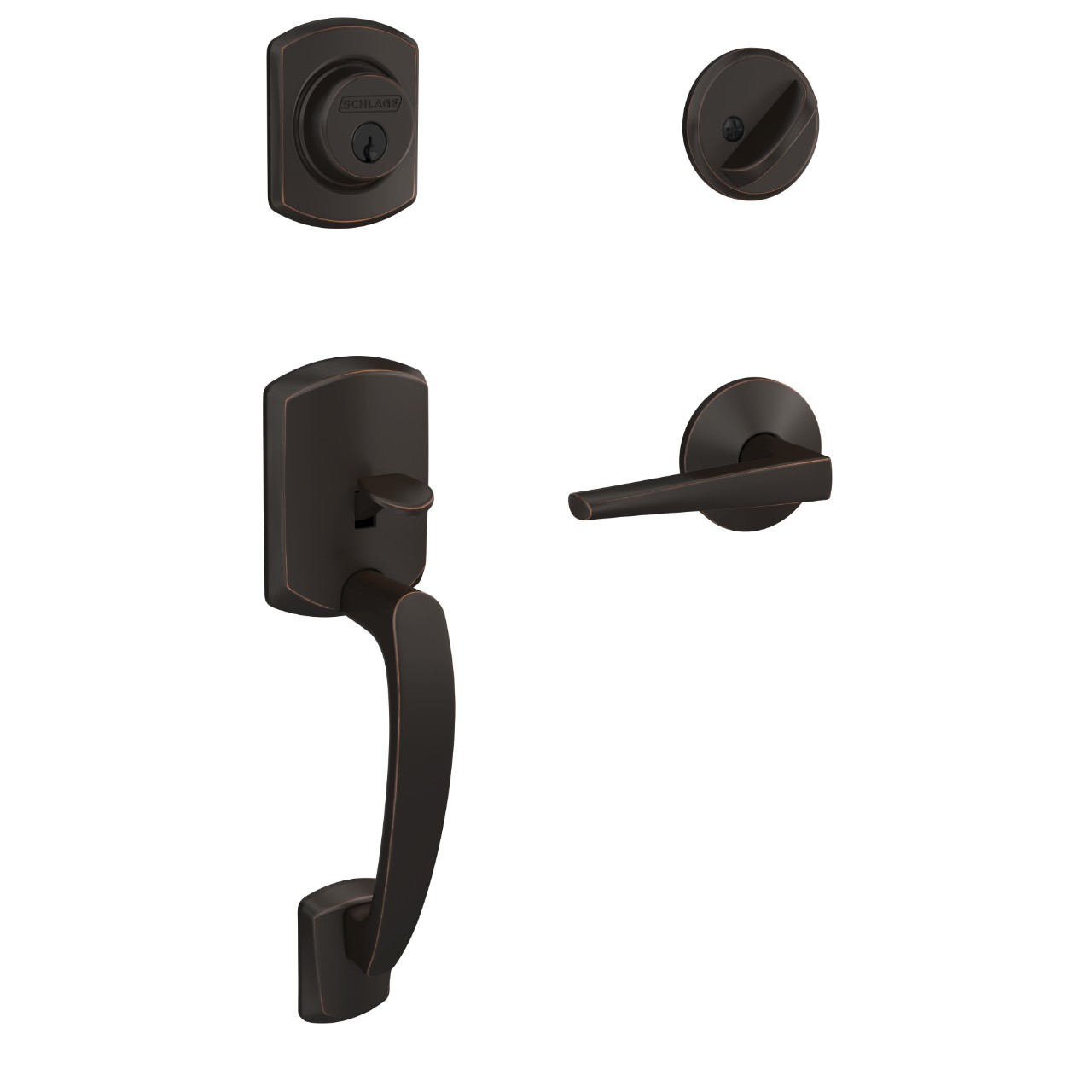 Custom Single Cylinder Handleset and Eller Lever with Kinsler Trim