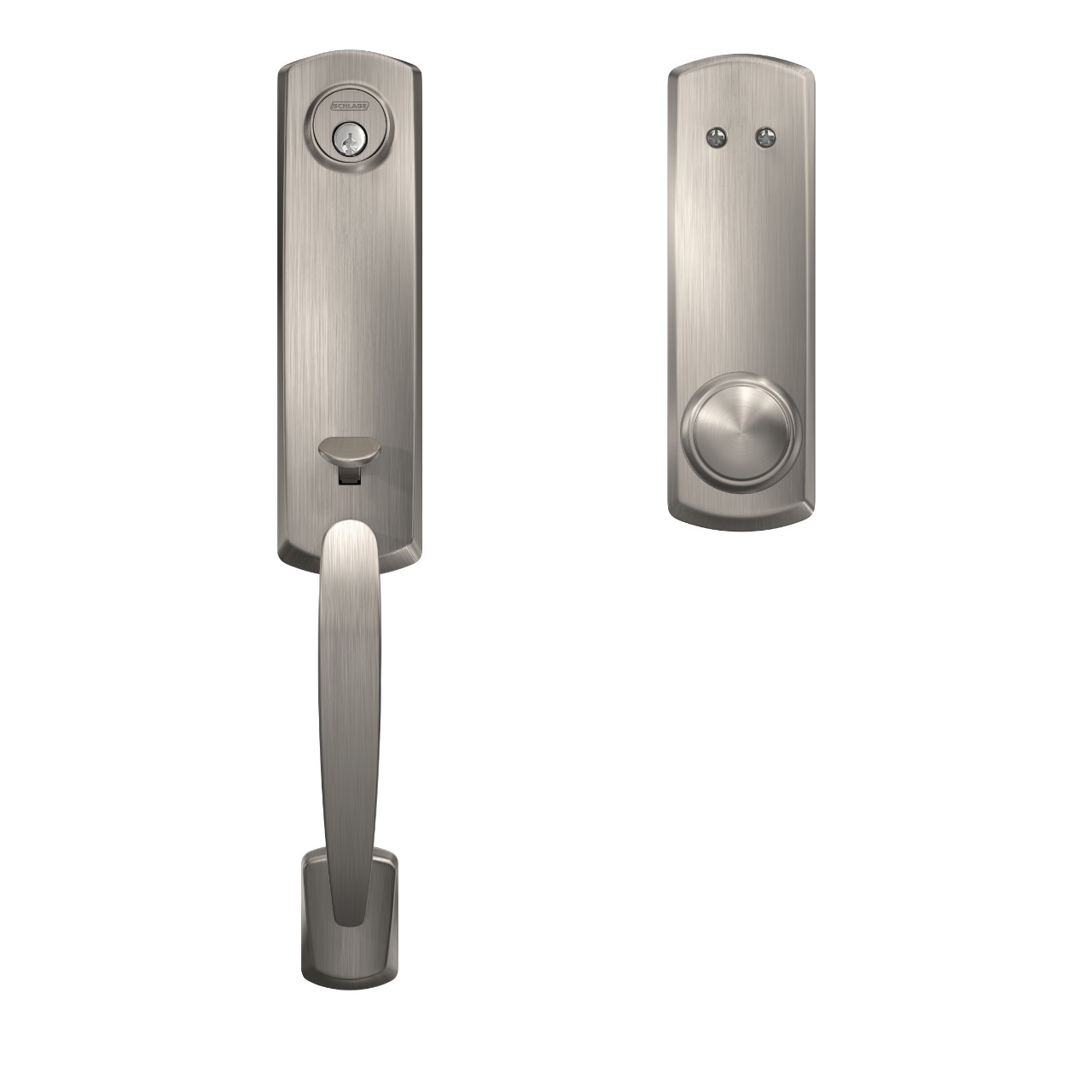 Custom 3/4 trim Inactive Handleset and Andover Knob with Greenwich Trim