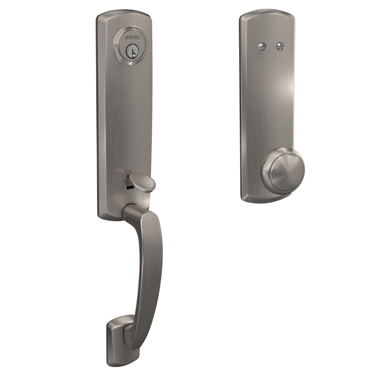 Custom 3/4 trim Inactive Handleset and Andover Knob with Greenwich Trim