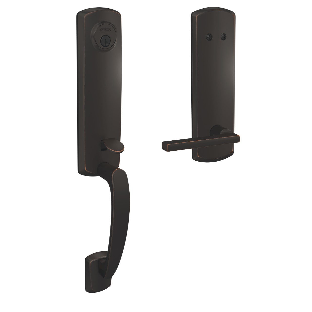 Custom 3/4 trim Inactive Handleset and Latitude Lever with Greenwich Trim