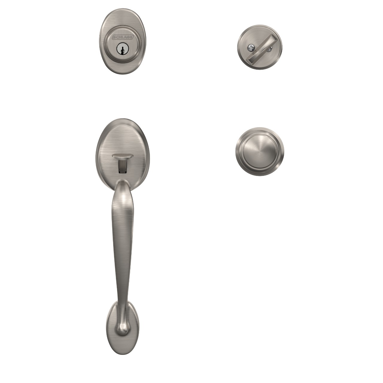 Custom Single Cylinder Handleset and Andover Knob with Alden Trim