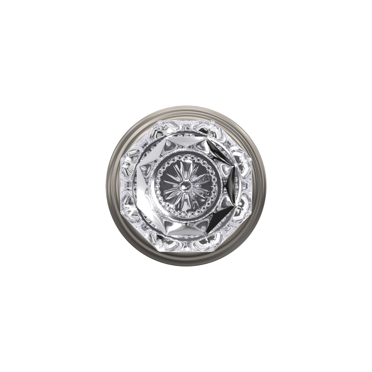 Custom Alexandria Non-Turning Glass Knob